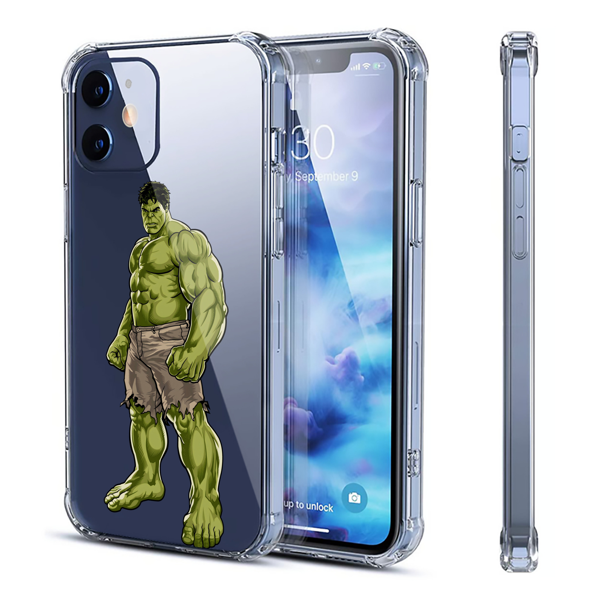 （画像用） アベンジャーズ The Avengers 【iPhone 12シリーズ対応】透明スマホケース（クリアソフトケース）
